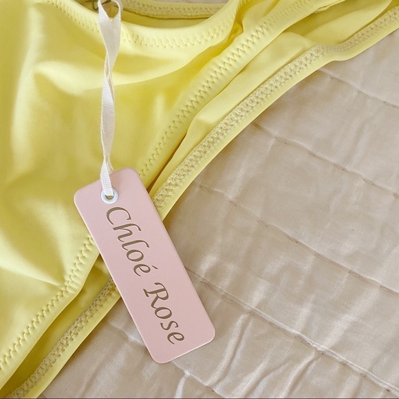 NWT Chloe Rose Surfs Up! Yellow One Piece Swimsuit - Picture 4 of 6